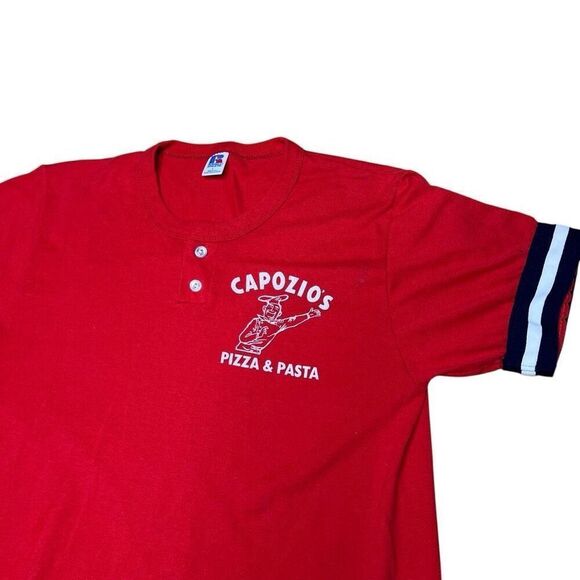 American Vintage 80s Pizza Boy Single Stitch Shirt Large - Picture 2 of 5